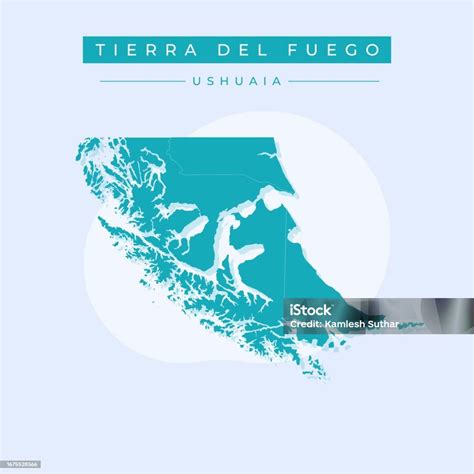 Vector Illustration Vector Of Tierra Del Fuego Map Tierra Del Fuego And ...