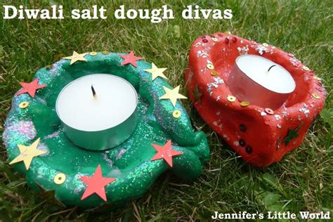 Diwali craft - How to make a simple salt dough diva for Divali | Diwali ...
