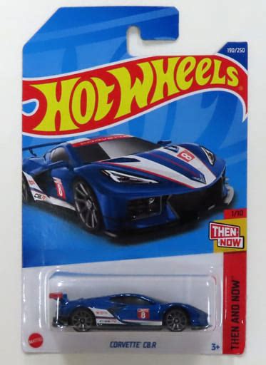 駿河屋 CORVETTE C R ブル ホワイトレッド Hot Wheels THEN AND NOW HCT ホットウィールhotwheels