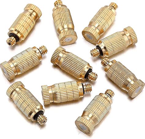 Brass Mist Nozzles 20 Mist System Nozzles For Outdoor Cooling System Water Mist Nozzle