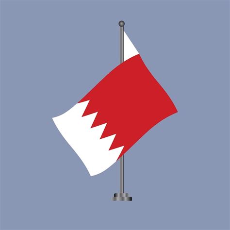 Premium Vector Illustration Of Bahrain Flag Template