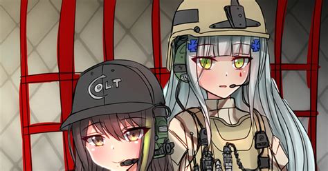 ドールズフロントライン M4a1andhk416 ぺけすけ＠お仕事募集中のイラスト Pixiv