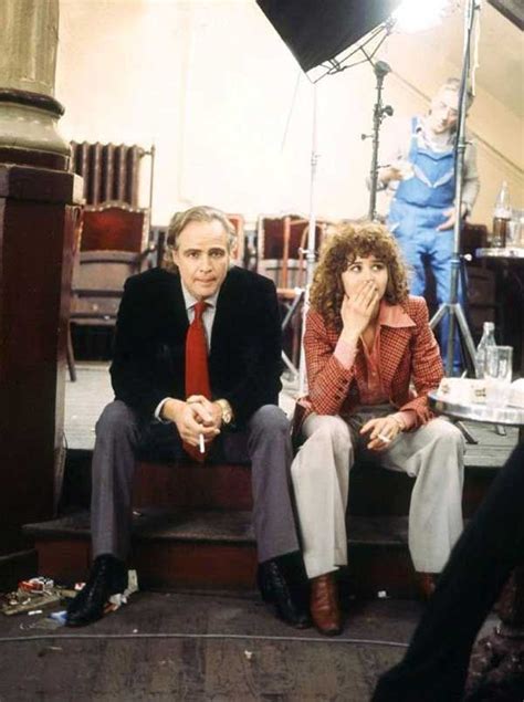 Marlon Brando And Maria Schneider Having A Smoke Break On The Set Of