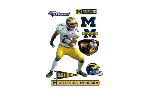 Life-Size Charles Woodson Michigan - No. 2 Wall Decal | Shop Fathead ...