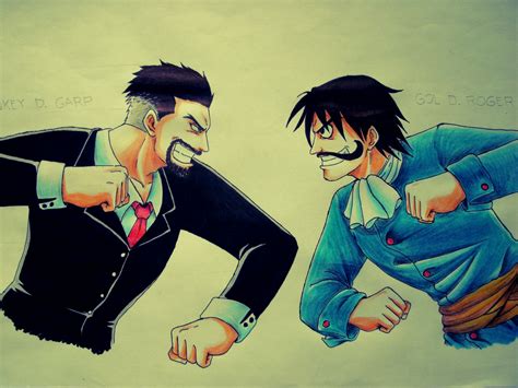 Garp Vs Roger (one piece) by animeeugene17 on DeviantArt