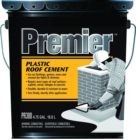 Premier Pr300070 Plastic Roof Cement 4 75 Gal Black Liquid