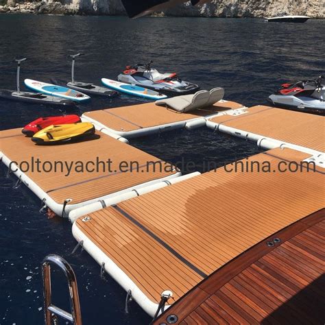 inflatable yacht dock  yacht float dock  drop stitch material