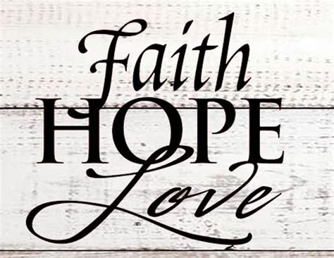 Faith Hope Love Stencil Wall Decal Vinyl Stencil Vinyl Etsy