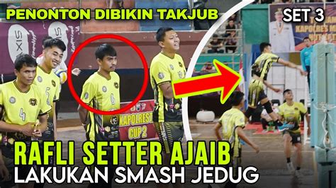 Brutal Rafli Subang Voli Bersama Fikri Jose Lakukan Smash Bledos Di