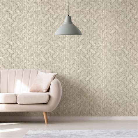 Papel De Parede Claro - Papel de Parede Claro Linhas Geométricas | Quartinhos