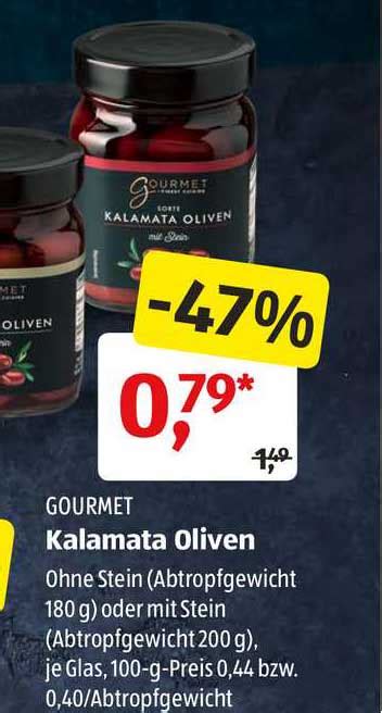 Gourmet Kalamata Oliven Angebot Bei Aldi S D Prospekte De