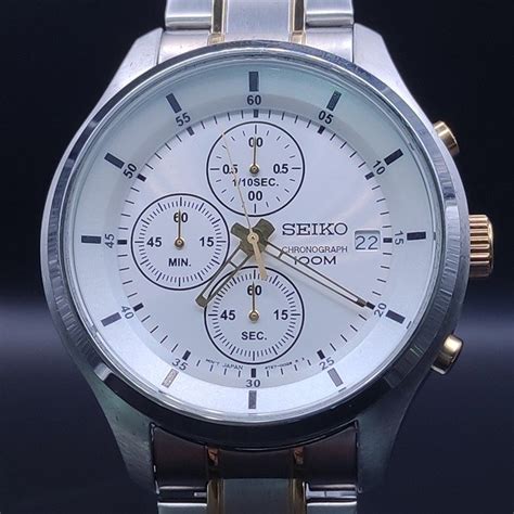 Seiko Chronograph White Dial M T G Men Present