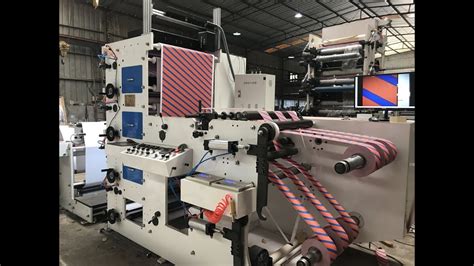 4 Colour Flexo Printing Machine With Auto Colour Register YouTube