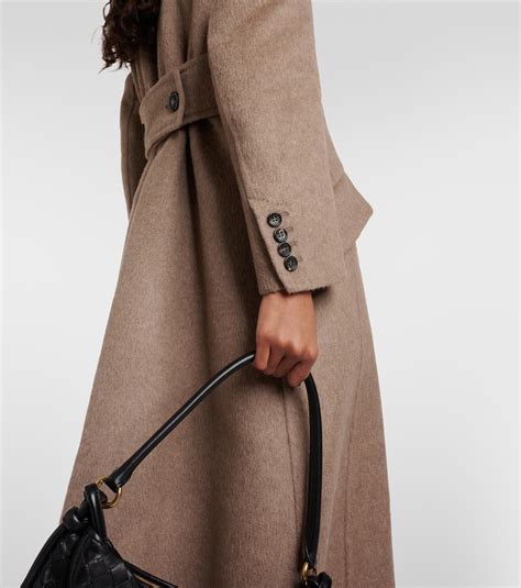 Agar Cashmere And Wool Coat In Brown Max Mara Mytheresa