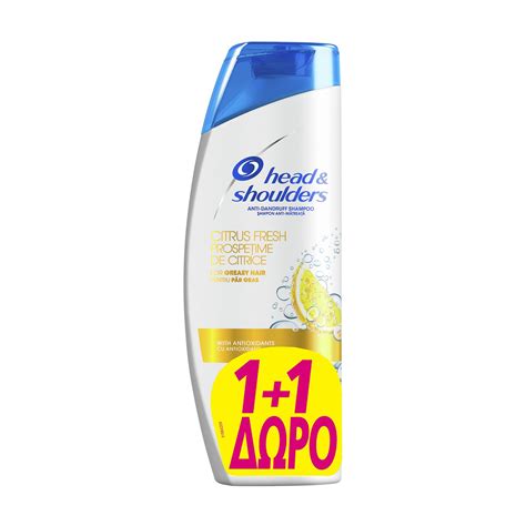 HEAD SHOULDERS Citrus Fresh Σαμπουάν Αντιπυτιριδικό για Λιπαρά Μαλλιά