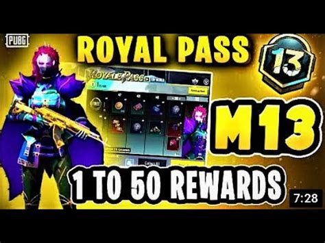 M13 ROYAL PASS 1 TO 50 RP REWARDS Month 13 ROYAL PASS Rewards Pubg