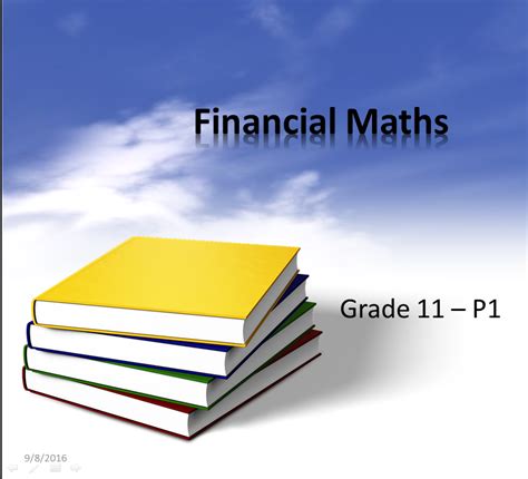 Grade 11 Financial Maths • Teacha