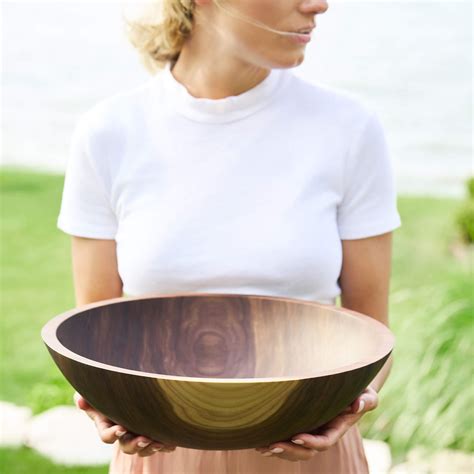 TreeSpirit™ 12" and 15" Solid Wood Serving Bowls - Lamson