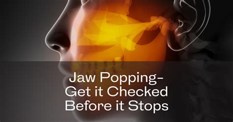 Popping in Jaw - Why you don't want it to stop | TMJ Blog | Dr. Wenrick