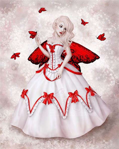 Cherry Red By Enamorte On Deviantart Gothic Fantasy Art Faery Art