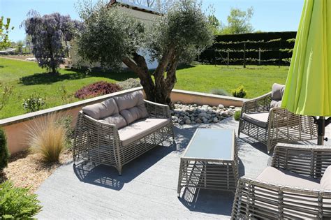 Terrasse En Béton Balayé Rebeyrol Créateur De Jardins à Limoges