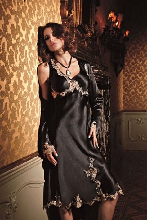 Black Satin Nightgown Night Gown Long Nightgown Satin Women Nightwear