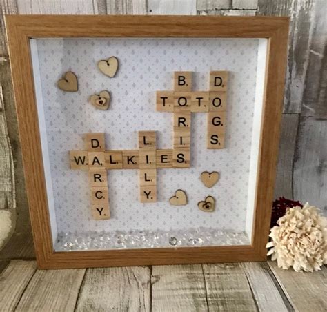 Scrabble Frame Scrabble wall Art Scrabble Frame for Family | Etsy