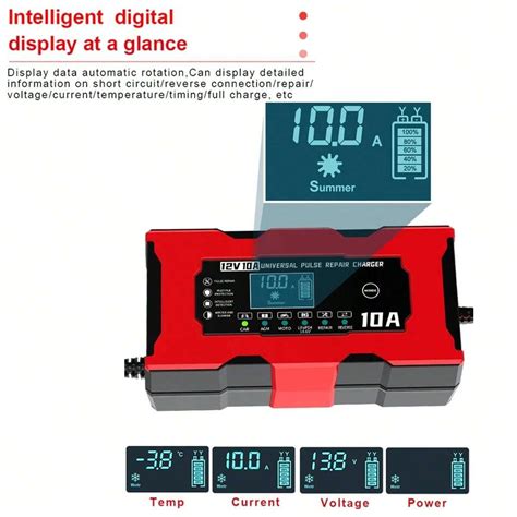 Pi Ce Chargeur De Batterie De Voiture V A Chargeur De Motos