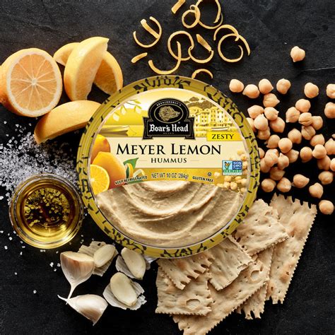 Boar S Head Meyer Lemon Hummus In Lemon Hummus Hummus Flavors