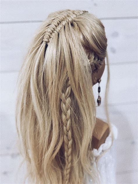 Viking vibes | Bridal hair mid length, Viking hair, Cool hairstyles