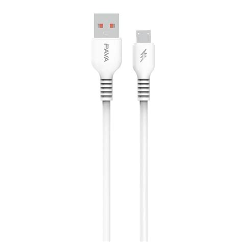 Köp Pavareal Kabel USB Till Micro 100cm Vit på TheMobileStore