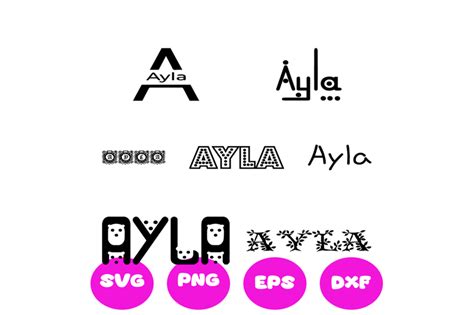 Ayla Girl Names Svg Cut File By Brilliant Digital Designs Thehungryjpeg