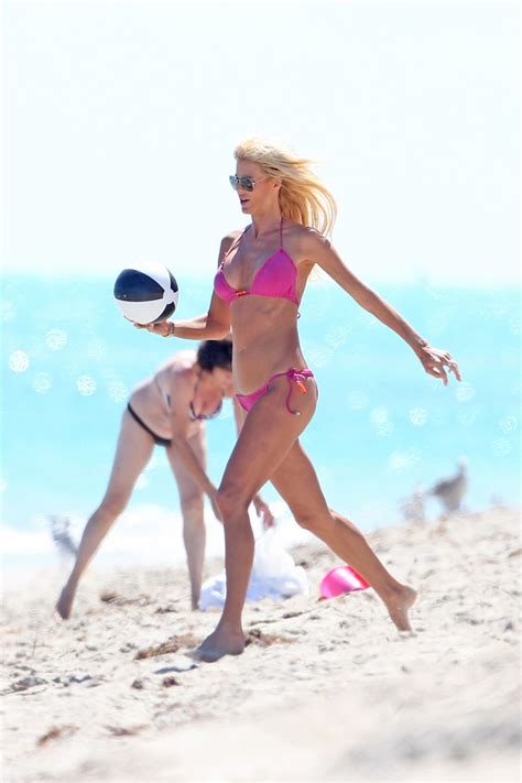 Victoria Silvstedt In Pink Bikini Miami Beach March 2014 CelebMafia