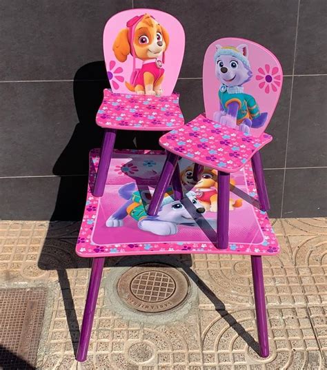 Mesa Y Dos Sillas Paw Patrol Rosa Ppw Indalchess Tienda De Coches