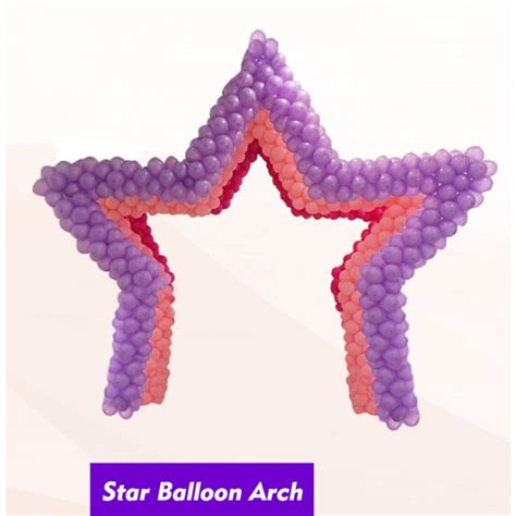 Star Shape Balloon Arch Frame Kit With Column Stand For Party