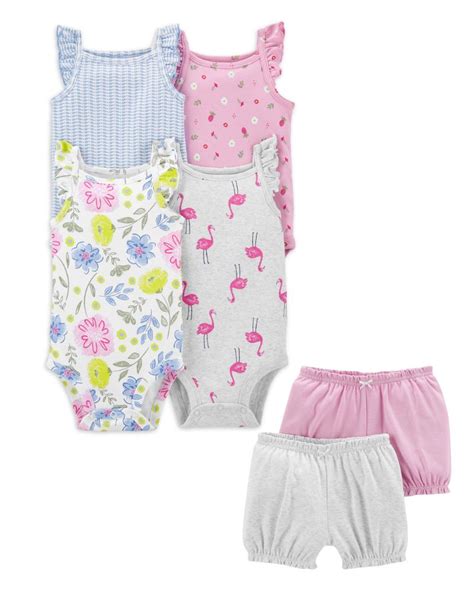 Pack De Bodys Floral Shorts Babypandita