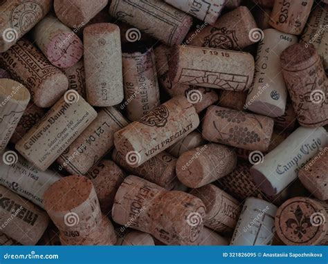 A Pile Of Wine Bottle Corks He Concept Of Wine Tasting Sommelier