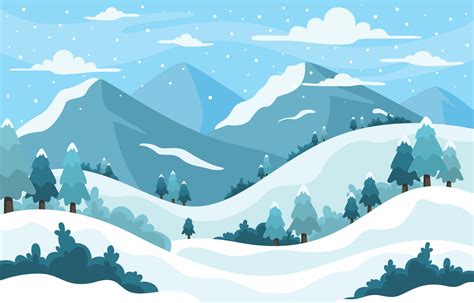 Cartoon Winter Mountain Wallpapers - Wallpaper Cave