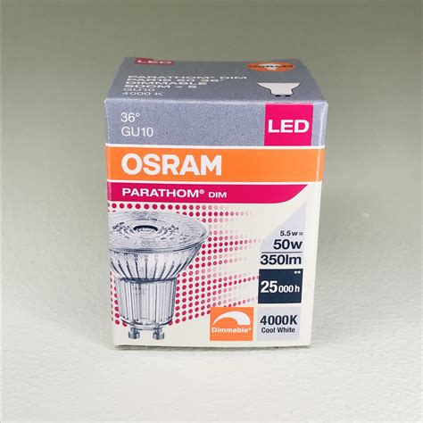 Osram Parathom 55w 220v Gu10 940 Led Cool White Rg Jack And Son