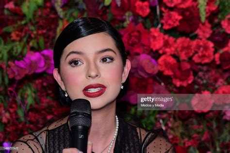 Singer Angela Aguilar Speaks During Launches Mexicana Enamorada News