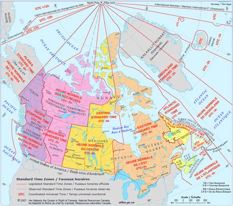 Décalage Horaire Au Canada Entre 6 Et 9h Vivatours