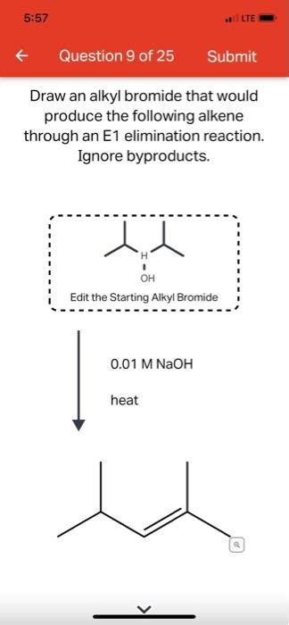 Solved Draw An Alkyl Bromide That Would Produce The Chegg