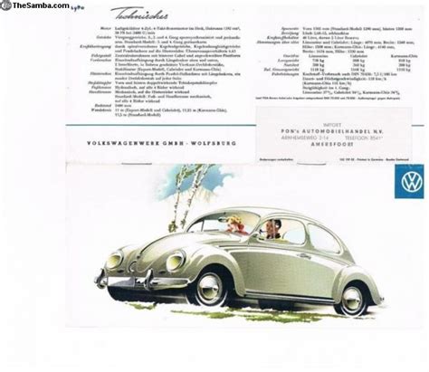 Thesamba Vw Classifieds Late S Vw Beetle Karmann Ghia Brochure