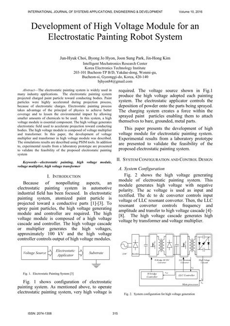 Pdf Development Of High Voltage Module For An Electrostatic · Pdf