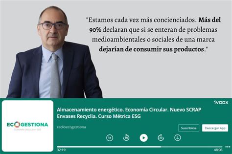 Entrevista A Benito Berceruelo En El Programa Ecogestiona Sobre El