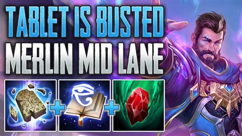 Tablet Meta Is Too Strong Merlin Mid Gameplay Smite Conquest Youtube