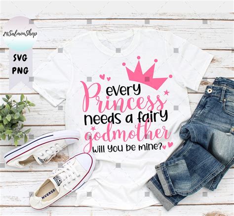 Every Princess Needs A Fairy Godmother Svg Png Will You Be Etsy