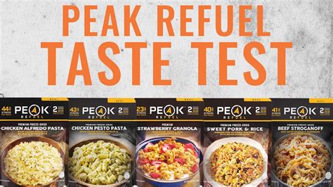 Freeze Dried Food Taste Test Peak Refuel Edition Youtube