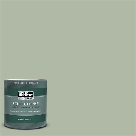 BEHR ULTRA 1 Qt N390 3 Jojoba Extra Durable Semi Gloss Enamel