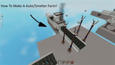 Roblox Skyblock How To Make A Auto Ironsmelter Farm Youtube